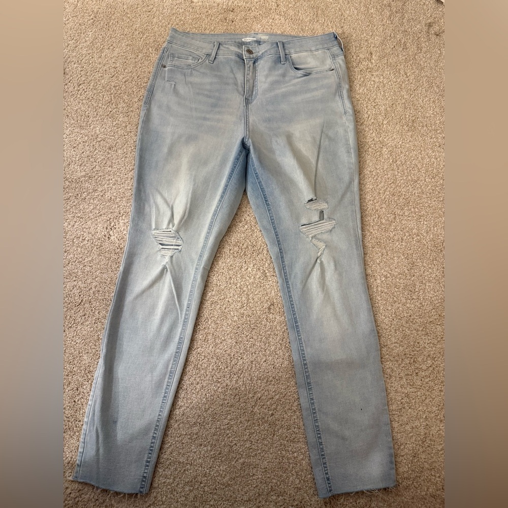 OLD NAVY Rockstar Super Skinny High-Rise Ripped Jeans with Secret-Slim Pockets